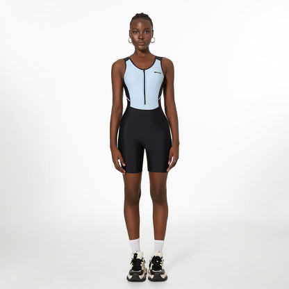 One Piece Swimsuit Yoga Spring Racing Sports Shorts Women Slim Fit Competition Jumpsuit