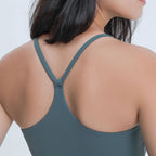 Spring Summer Sexy Y Shaped Beauty Strap Chest Pad Yoga Vest Women Moisture Wicking Stretch Skinny Yoga Clothes Tichin