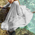 Knitted Cardigan Beach Shirt Beach Travel Bikini Cover up Sun Protective Blouse Mangar