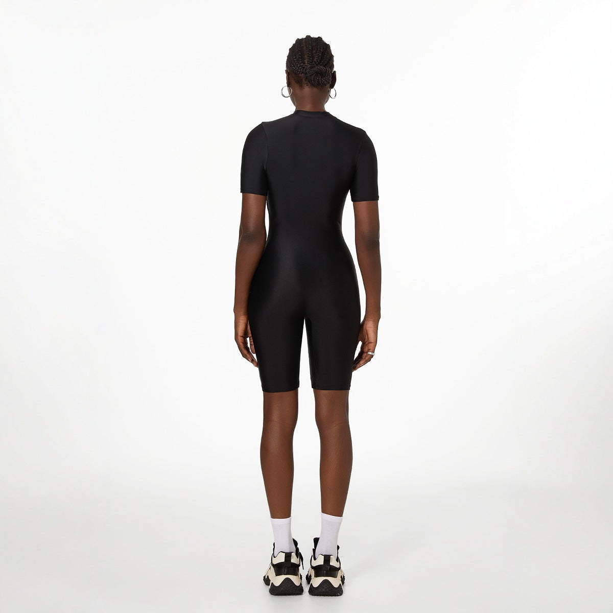 Traje de baño deportivo de una pieza con cremallera para mujer, traje de baño de surf de manga larga, tipo bóxer para surf, traje de buceo de piel para esnórquel