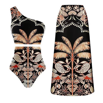 Coconut One Shoulder Suit