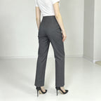 Pants Elegant All Matching Elastic Waistband Stretch Pocket Work Pant Women Office Casual Pants Rogan