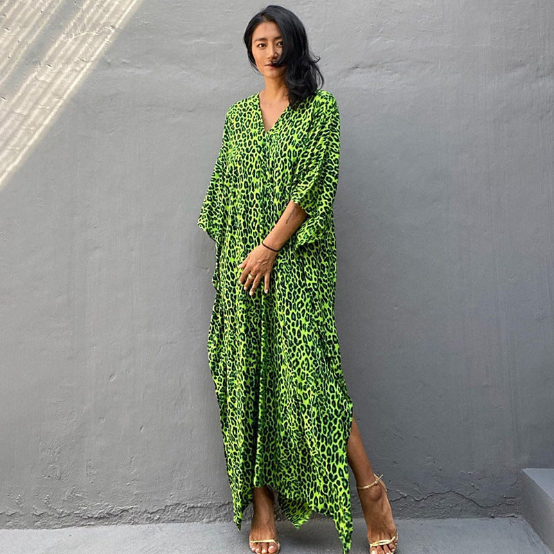 Green Leopard Dot