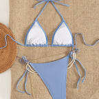 Sexy Bikini Backless Bandage Halter Cut out Bikini Swimsuit Bikini Twingo