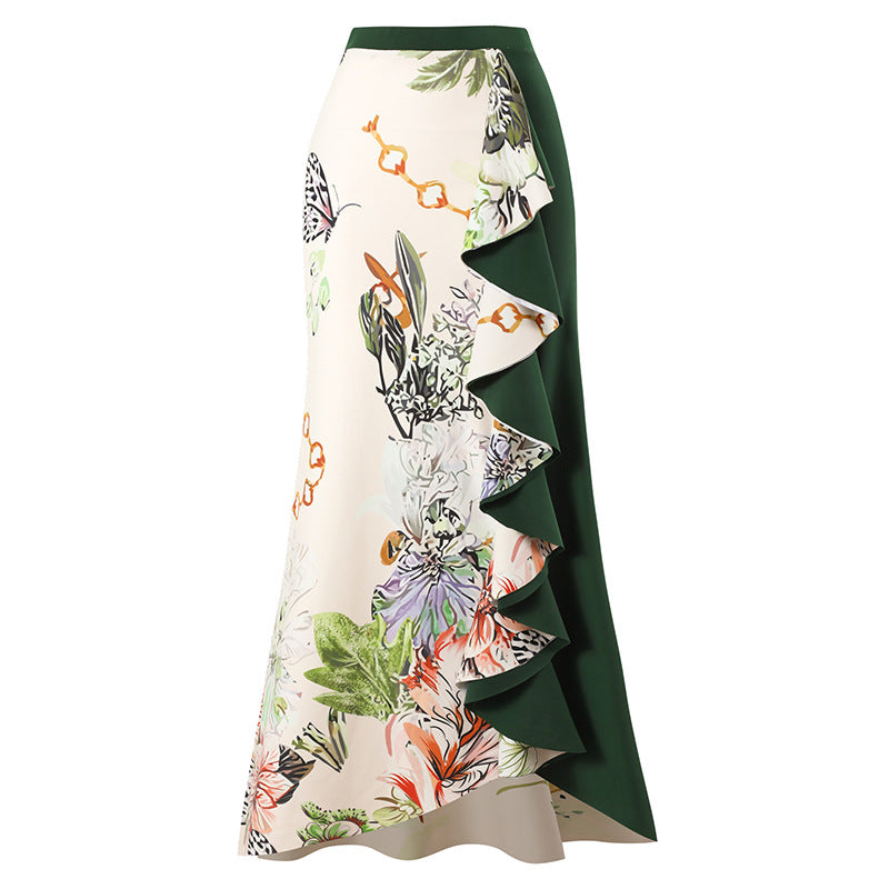 Long Green Skirt