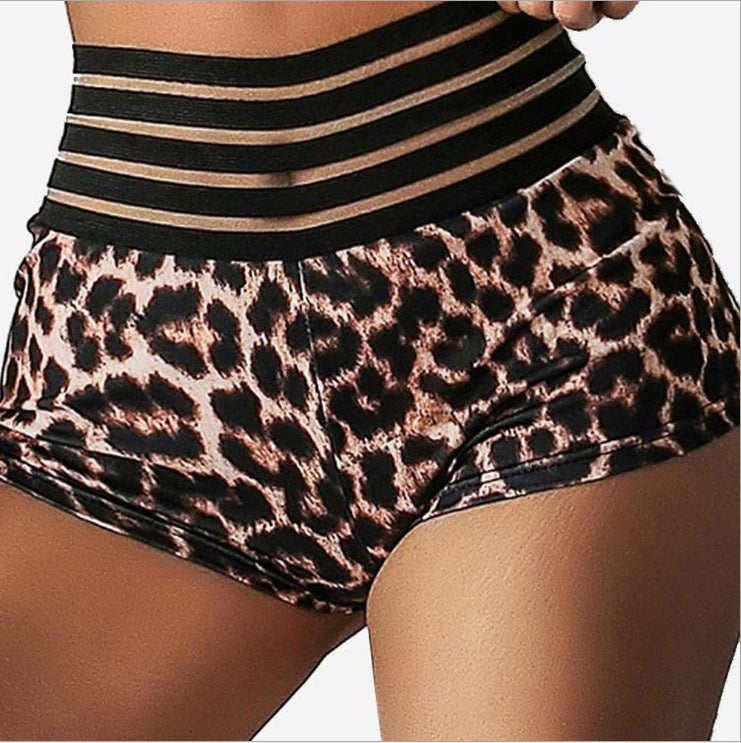 Bikini sexy con estampado de leopardo y cintura alta para mujer, traje de baño separado