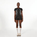 Maillot de bain une pièce pour femme, confortable, conservateur, couvrant le ventre, fin, grande taille, fermeture éclair, printemps