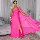 Women Clothing Split Cloak Dress Sleeveless Dress Coya