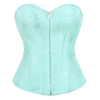 Pattern Print Court Zipper Corset Women Body Shaping Top Belly Contraction Bodybuilding Waistband Corset Beloved