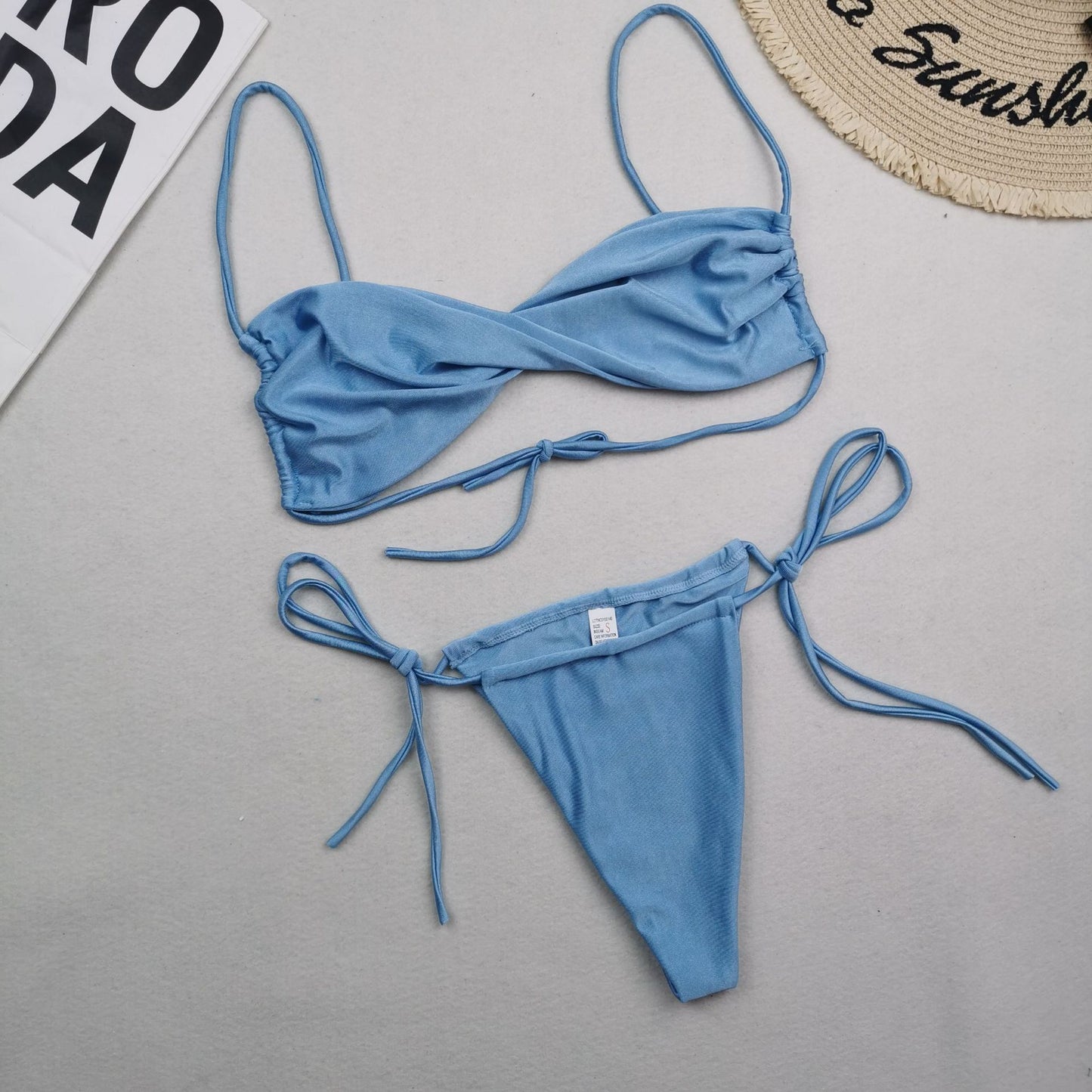 Bright Gray and Blue