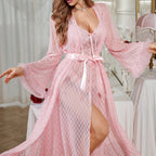 Sexy Slip Nightdress Dress Sexy Lace Casual Lingerie Pajamas Slit Internet Celebrity Maxi Dress Robe Alishow