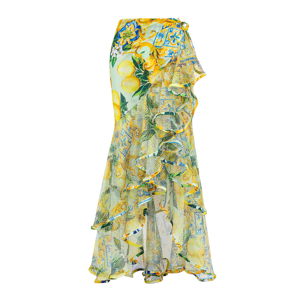 Multicolor Long Skirt