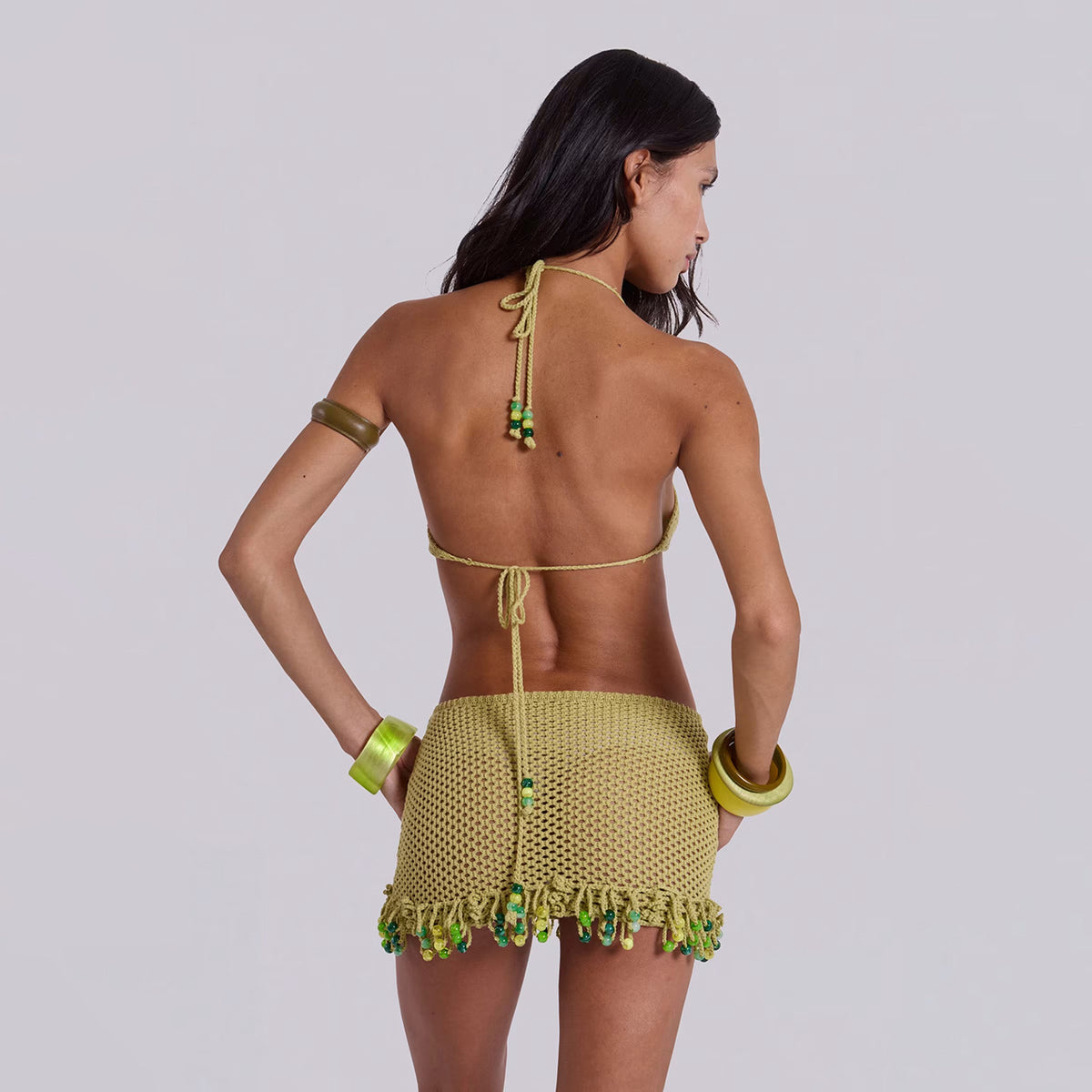 Solid Color Casual Comfortable Beach Swimsuit Beach Blouse Mangar