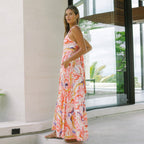 Summer Bohemian Vacation Beach Dress Loose Strap Dress JoyMer