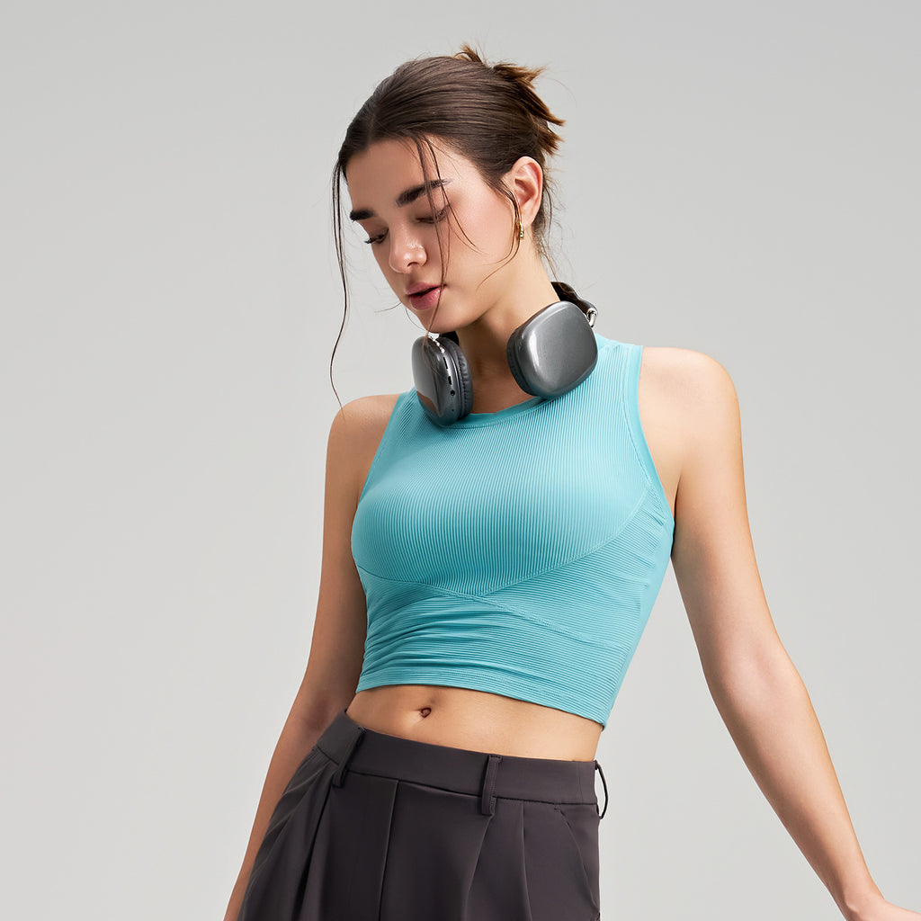 Fixed Cup Sports Vest Quick Drying Women Outer Wear Thread Fitness Sports Bra I Shaped Beauty Back Yoga Underwear Ruiesf