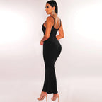 Summer Women Clothing Sexy Slim Fit Drape Sunken Stripe Strap Dress George