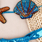 Traje de baño sexy dividido para mujer, conjunto avanzado de bikini con estrellas de mar y conchas
