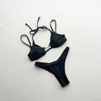Bikini Sexy Solid Color Bikini Split Women Swimsuit Swimsuit for Women Ellie