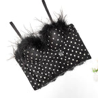 Vest Feather Corset Waist Short Breathable Strap Body Shaping Small Star Wrapped Chest Thin Kanuner
