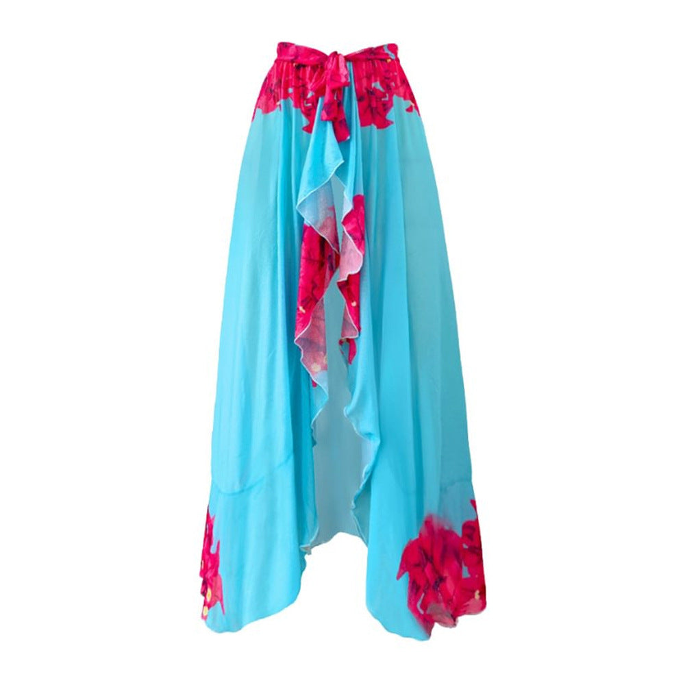 Blue round Skirt