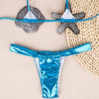 Traje de baño sexy dividido para mujer, conjunto avanzado de bikini con estrellas de mar y conchas