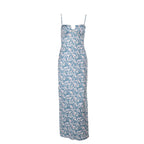 Sexy Suspender Printed Slim Fit Vacation Hip Maxi Dress FREYA