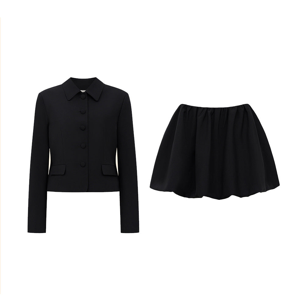 Conjunto de falda de oficina de manga larga de otoño para mujer