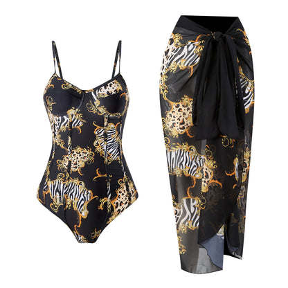Black Tiger Pattern Suit