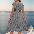 Summer Women Printed Pleated Dress HUNDRED