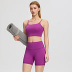 Tight Yoga Shorts Women Summer High Waist Hip Lifting Sport Shorts Breathable Women Running Workout Shorts YUERD