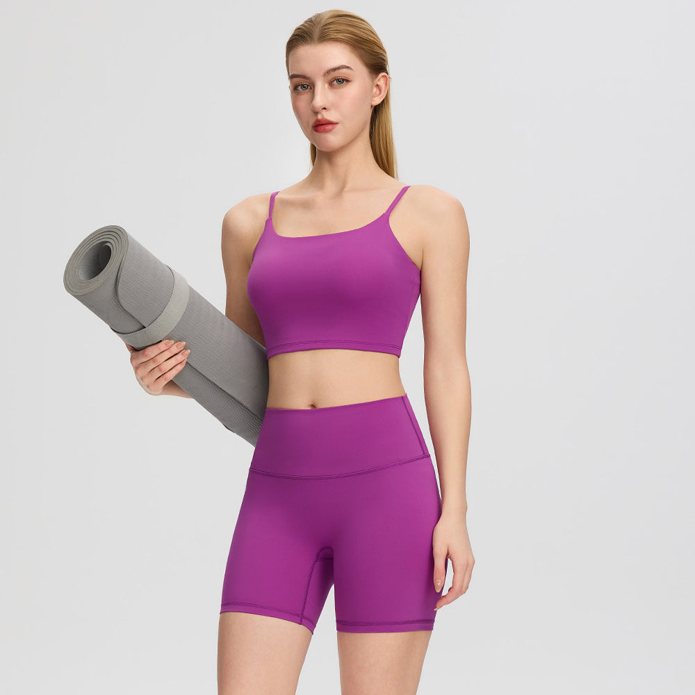 Tight Yoga Shorts Women Summer High Waist Hip Lifting Sport Shorts Breathable Women Running Workout Shorts YUERD