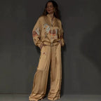 Summer Sexy Print Coat Two Piece Sets Pants Babeloon