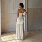 Spring Sexy Beads Decorative Mesh Splicing Sling Dress FREYA