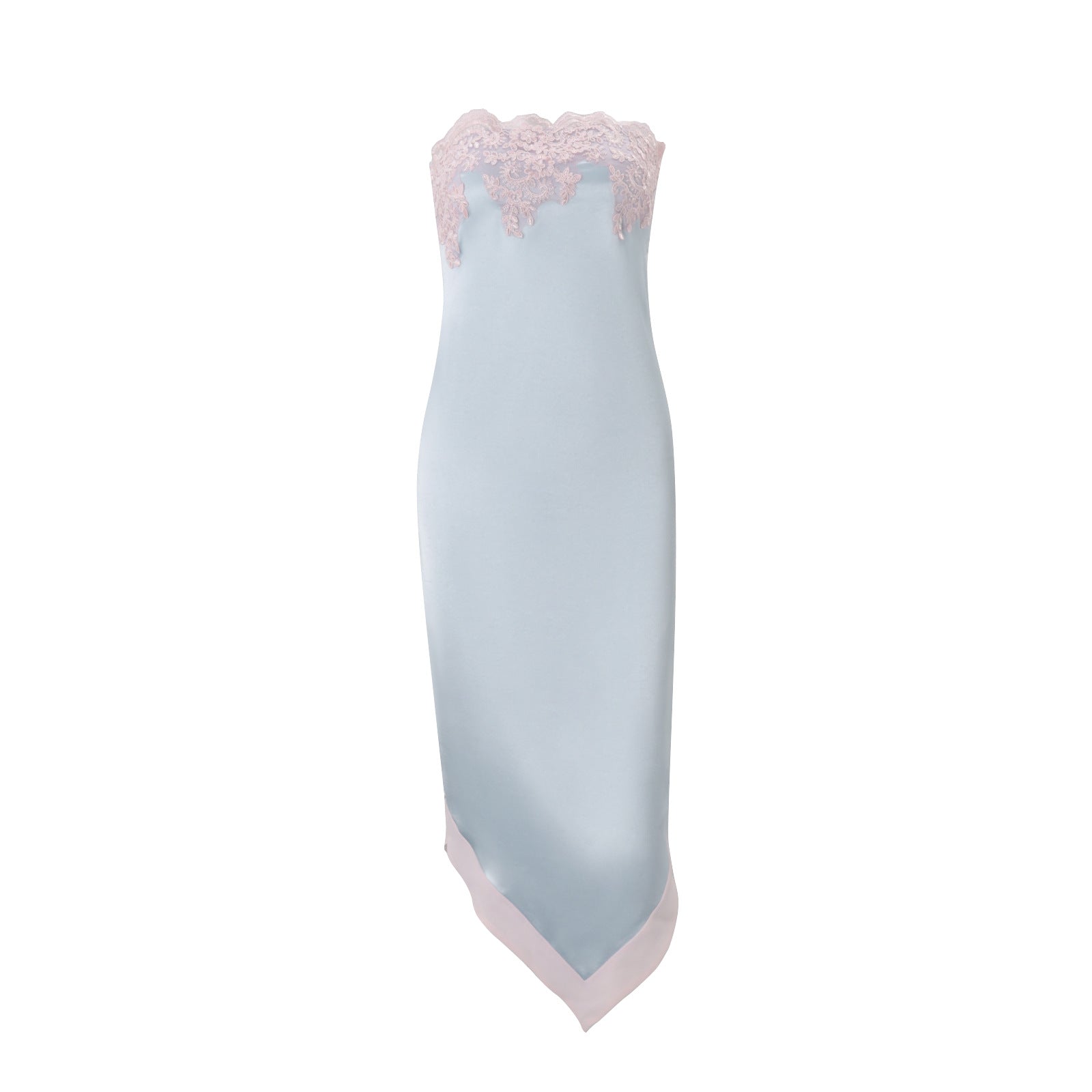 Women Clothing Summer Lace Edge Tube Top High Waist Slim Fit Elegant Lady Sheath Dress for Women Burgatti