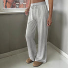 Sexy Solid Color Drawstring Trousers Pants Women Clothing Spring Summer Zoyun