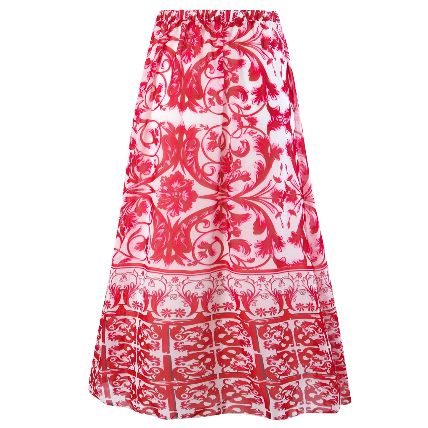 Rose Red round Skirt