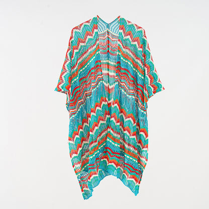 Shawl Travel Wear Cape Shawl Travel Scarf Women Outer Wear Cloak Ice Silk
