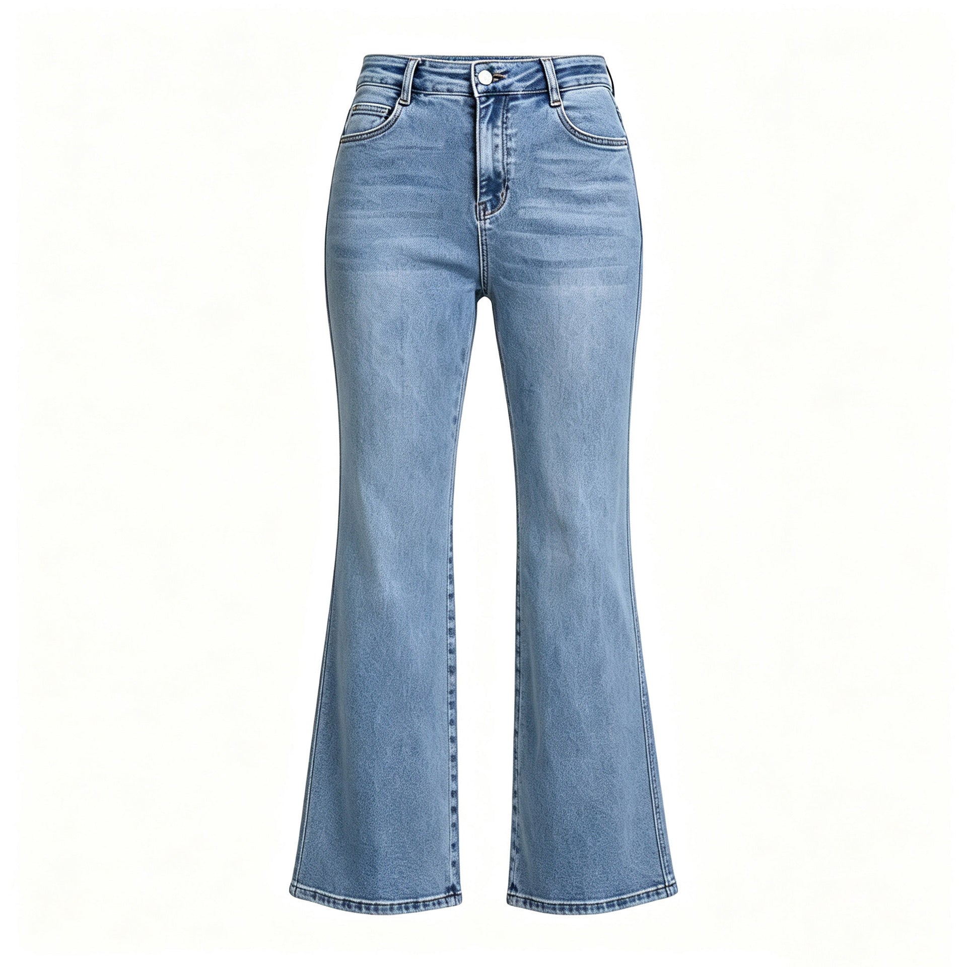 Fashionable All Match High Elastic Blue Jeans for Women Summer Slimming High Rise Women Casual Pants JinRen