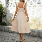 Summer Suspender A Swing Stitching National Dress HUNDRED