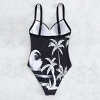 Maillot de bain une pièce imprimé pour femme, bikini sexy d'été