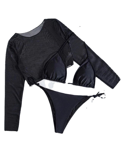 Conjunto de bikini sexy de tres piezas