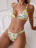 White Background Yellow Lemon
