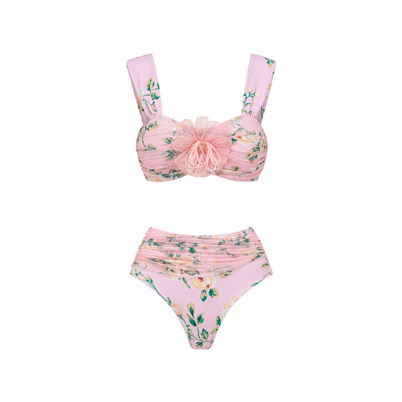 Pink Split Swimsuit