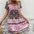 Summer Women Printing Bohemian Dress HUNDRED
