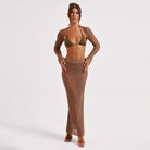 Brown Two-Piece Set