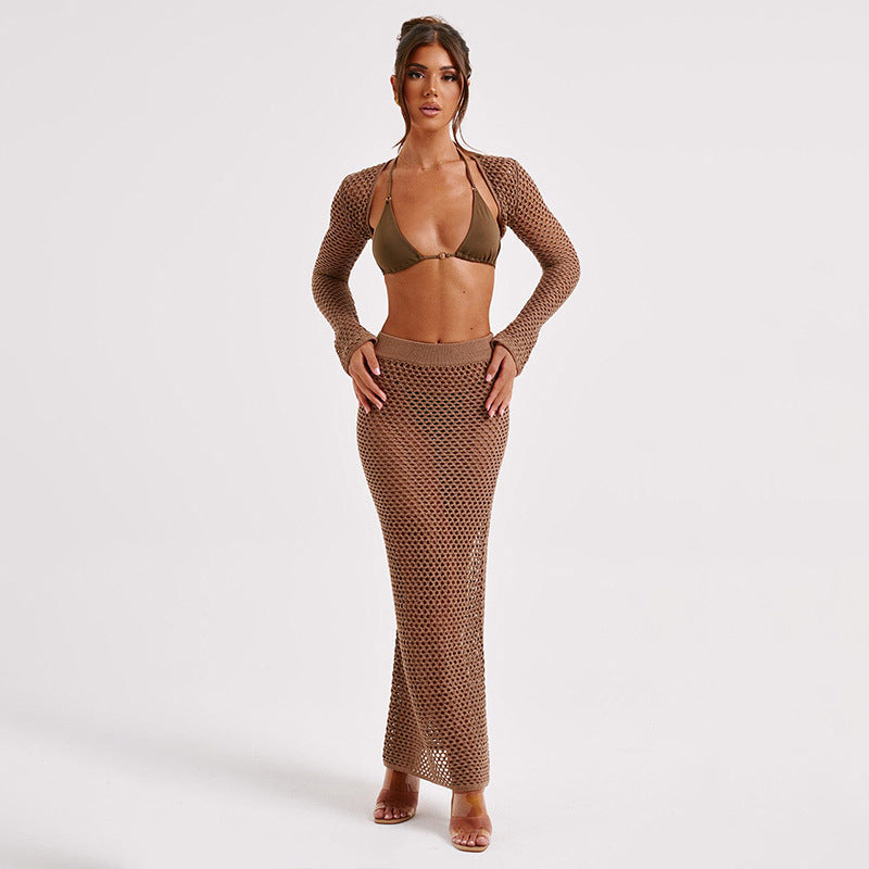 Brown Two-Piece Set