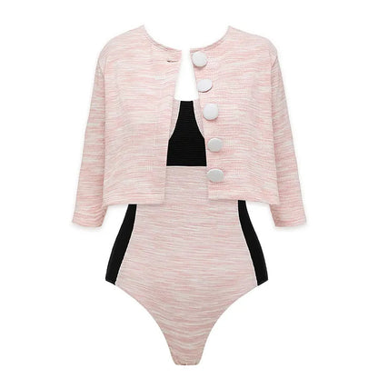 Pink One-Piece Suit