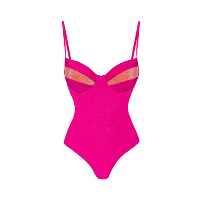 Traje de baño sexy adelgazante con tirantes para mujer