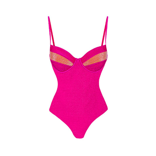 Traje de baño sexy adelgazante con tirantes para mujer
