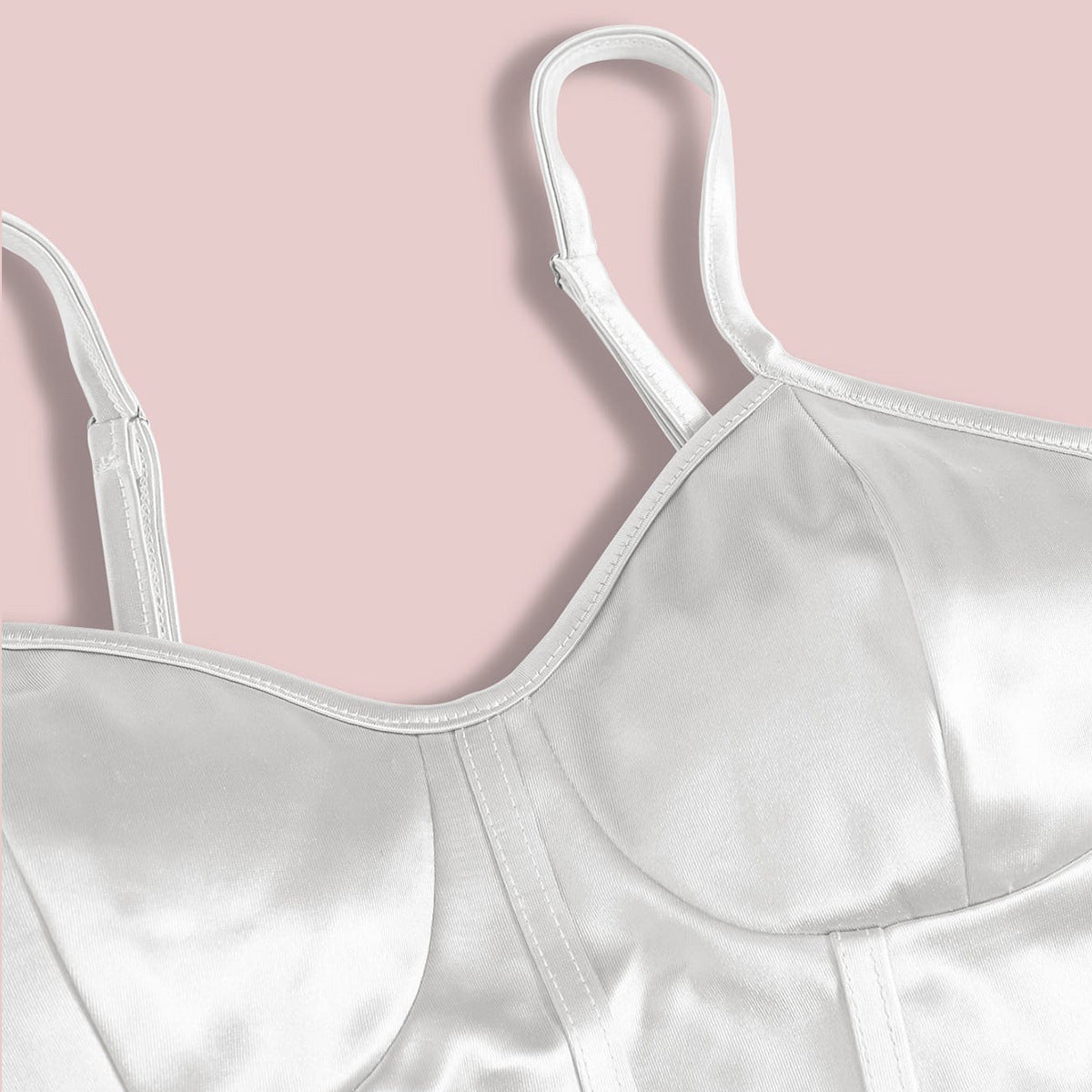 Camisola sexy adelgazante con cintura cruzada en el pecho, tirantes finos ajustables, top corto de satén para mujer, bandana